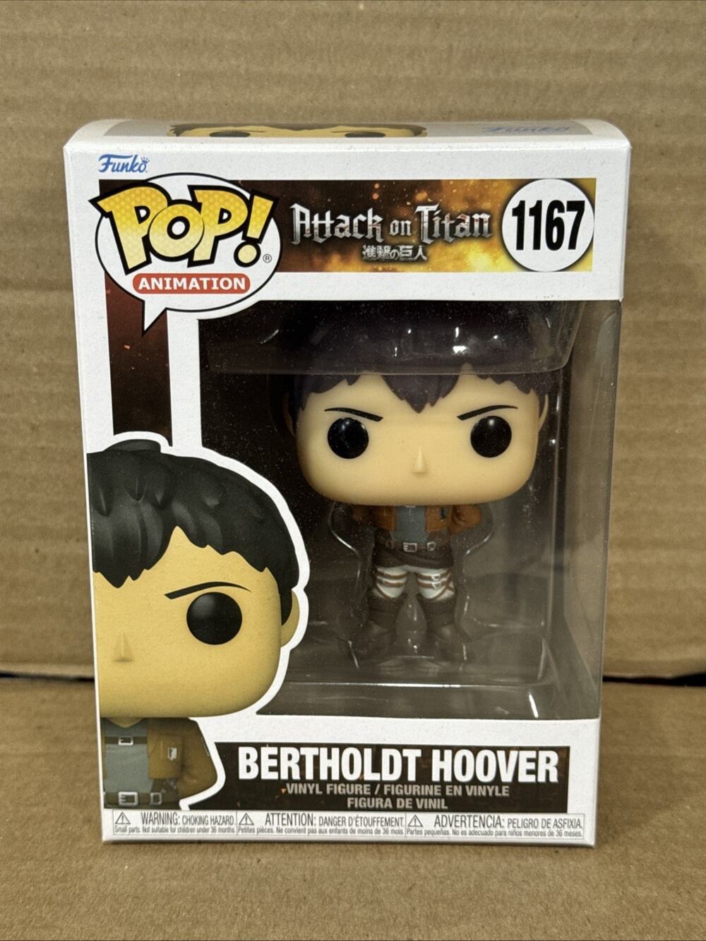 FUNKO POP JAPAN ANIME ATTACK ON TITAN BERTHOLDT HOOVER #1167 VINYL FIGURE 57979